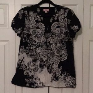 Festive winter Koi scrub top, XL